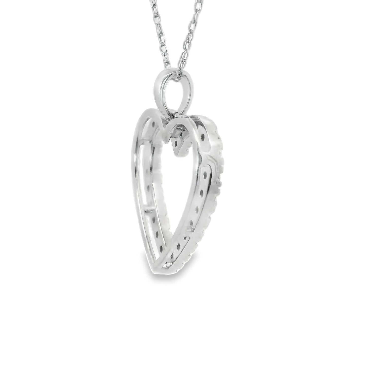 Heart-Shaped 14K Gold Pendant 1/2 Carat