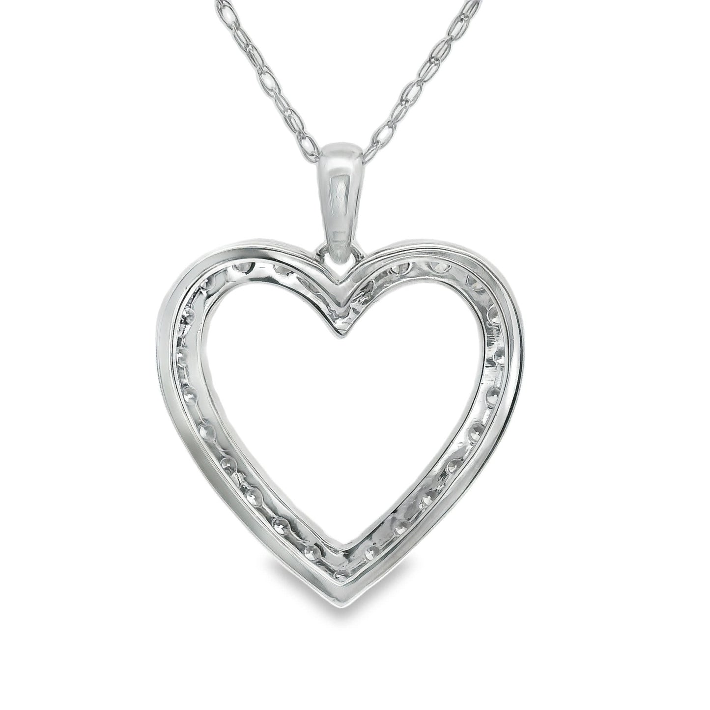 Heart-Shaped 14K Gold Pendant 1/2 Carat
