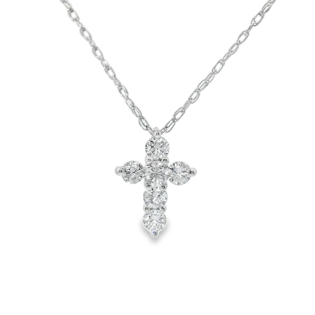 Stunning Cross Pendant 14K Gold Diamond , 0.25 Carat