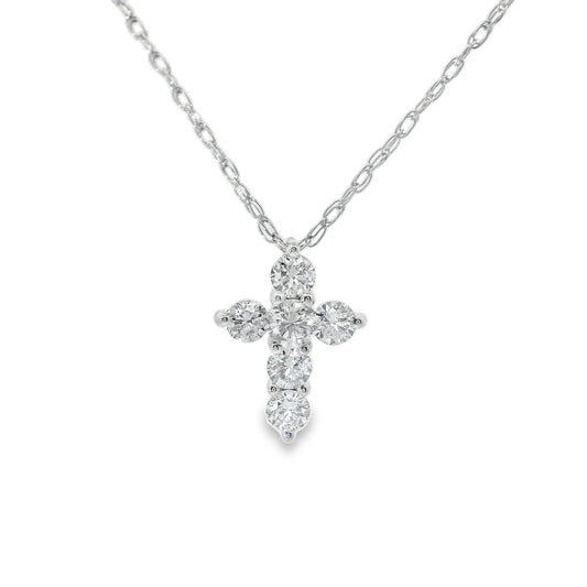 Stunning Cross Pendant 14K Gold Diamond , 0.25 Carat