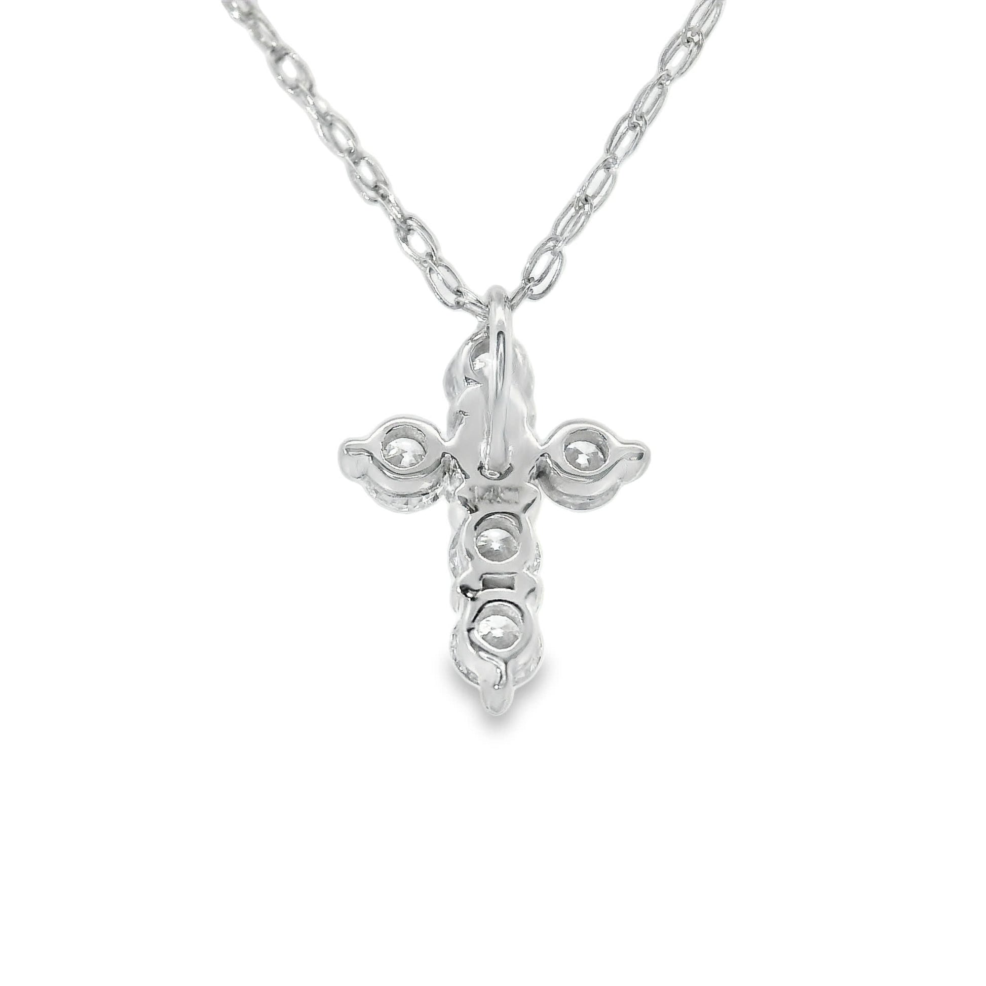 Stunning Cross Pendant 14K Gold Diamond , 0.25 Carat