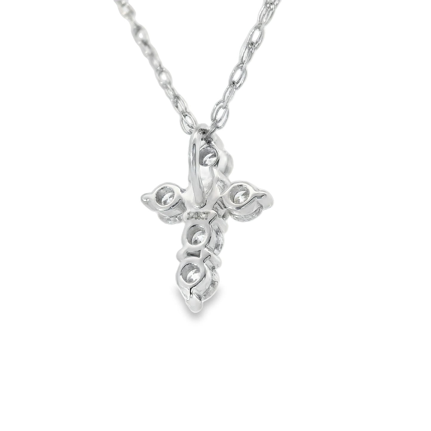 Stunning Cross Pendant 14K Gold Diamond , 0.25 Carat