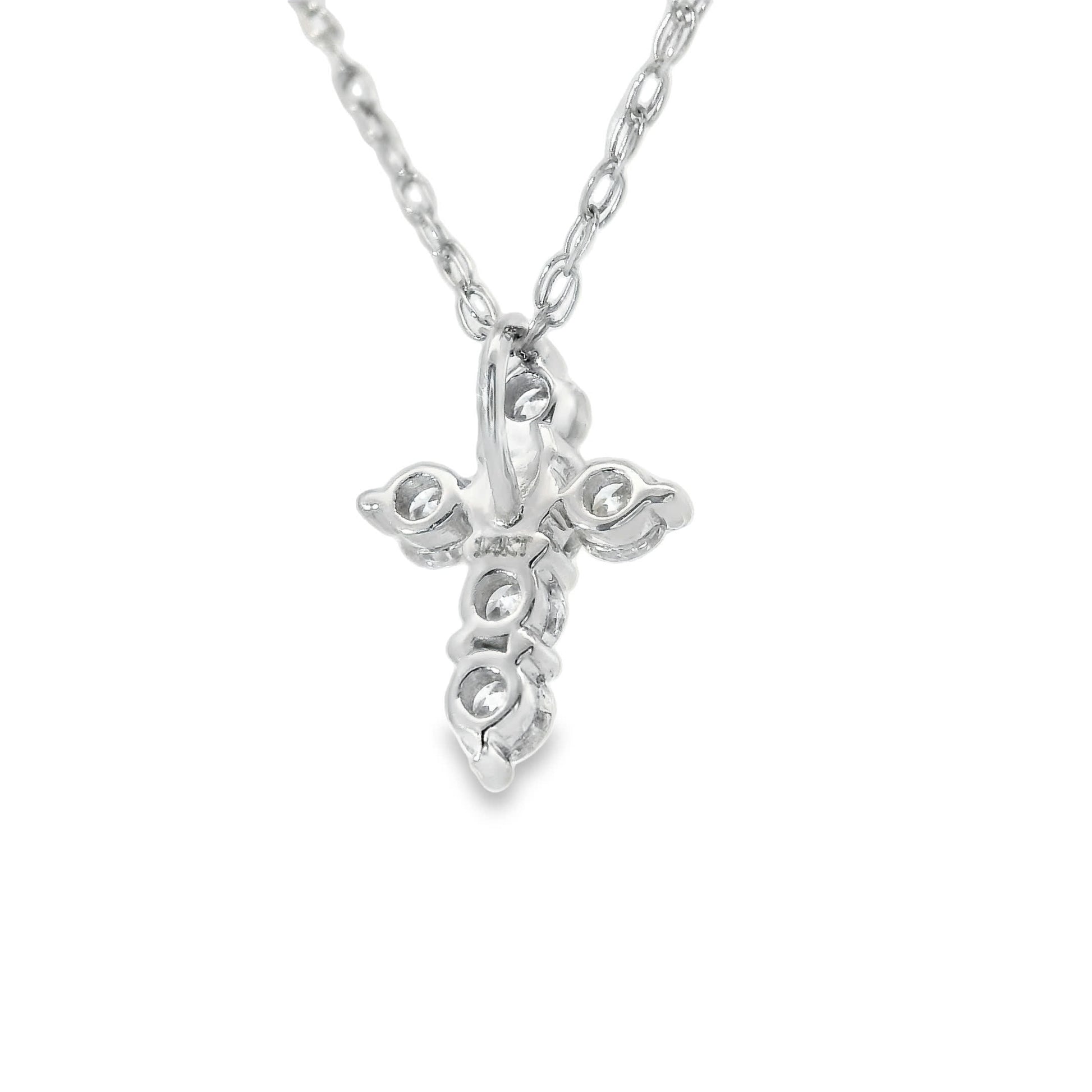 Stunning Cross Pendant 14K Gold Diamond , 0.25 Carat