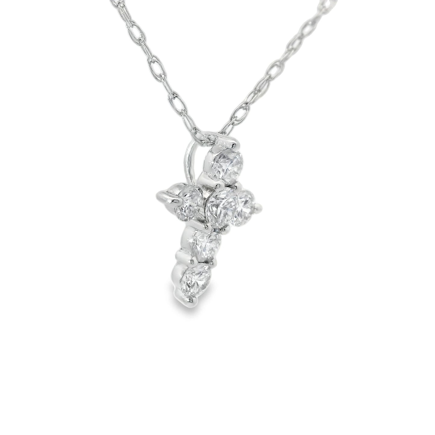 Stunning Cross Pendant 14K Gold Diamond , 0.25 Carat