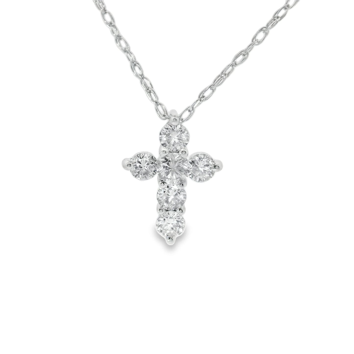 Stunning Cross Pendant 14K Gold Diamond , 0.25 Carat