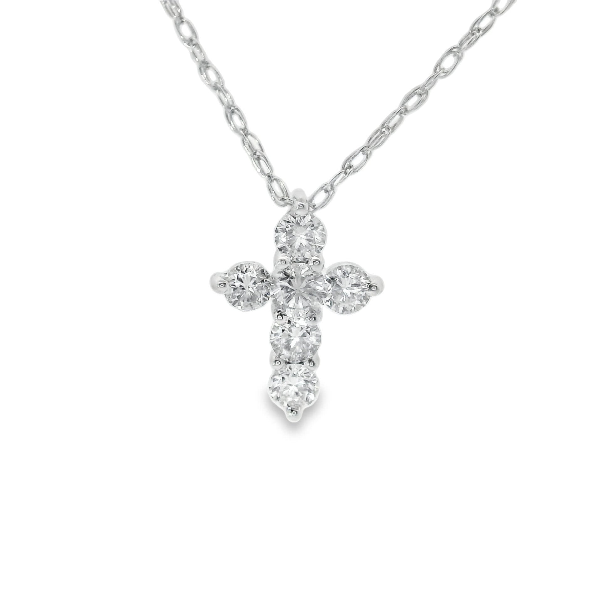 Stunning Cross Pendant 14K Gold Diamond , 0.25 Carat