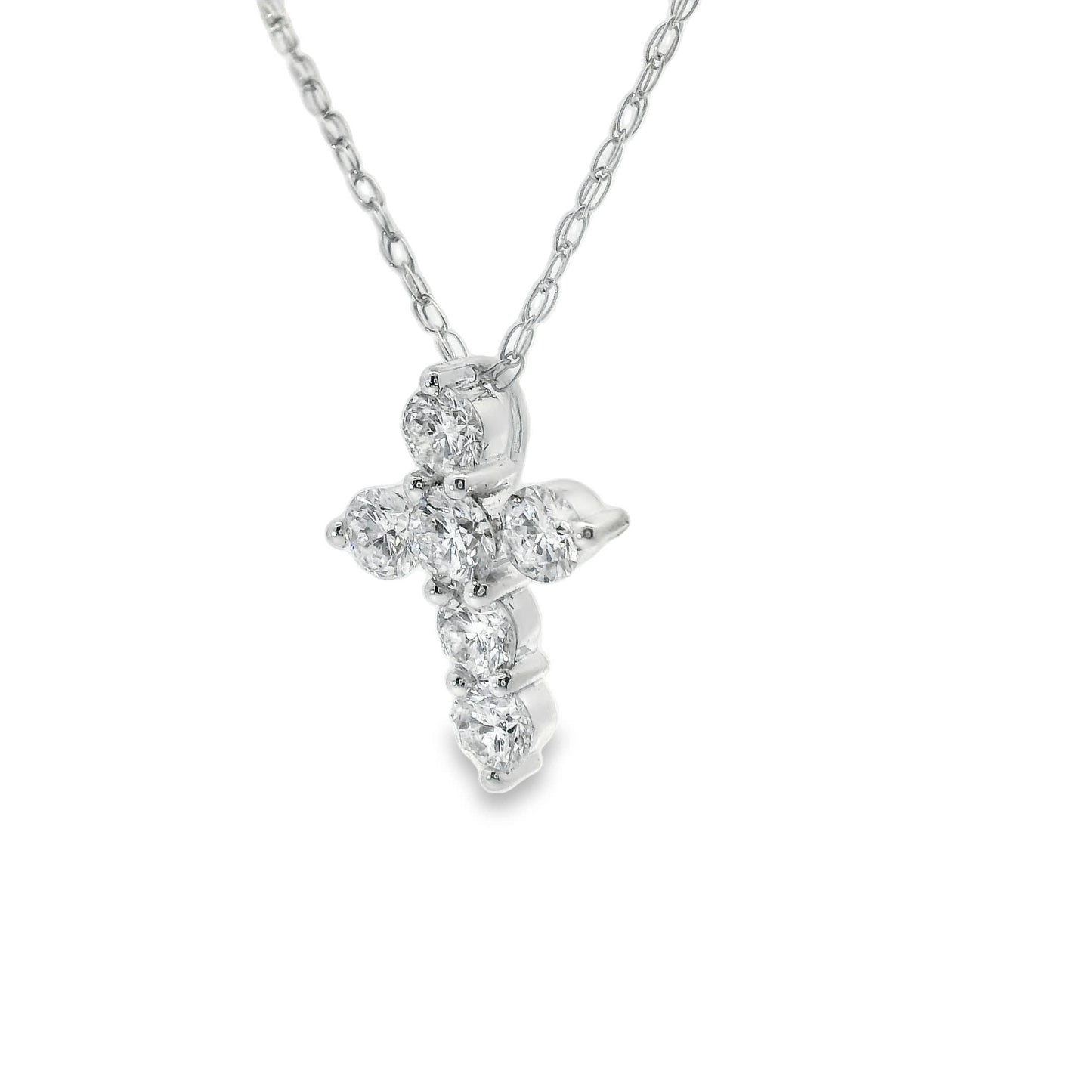 Stunning Cross Pendant 14K Gold Diamond , 0.50 Carat