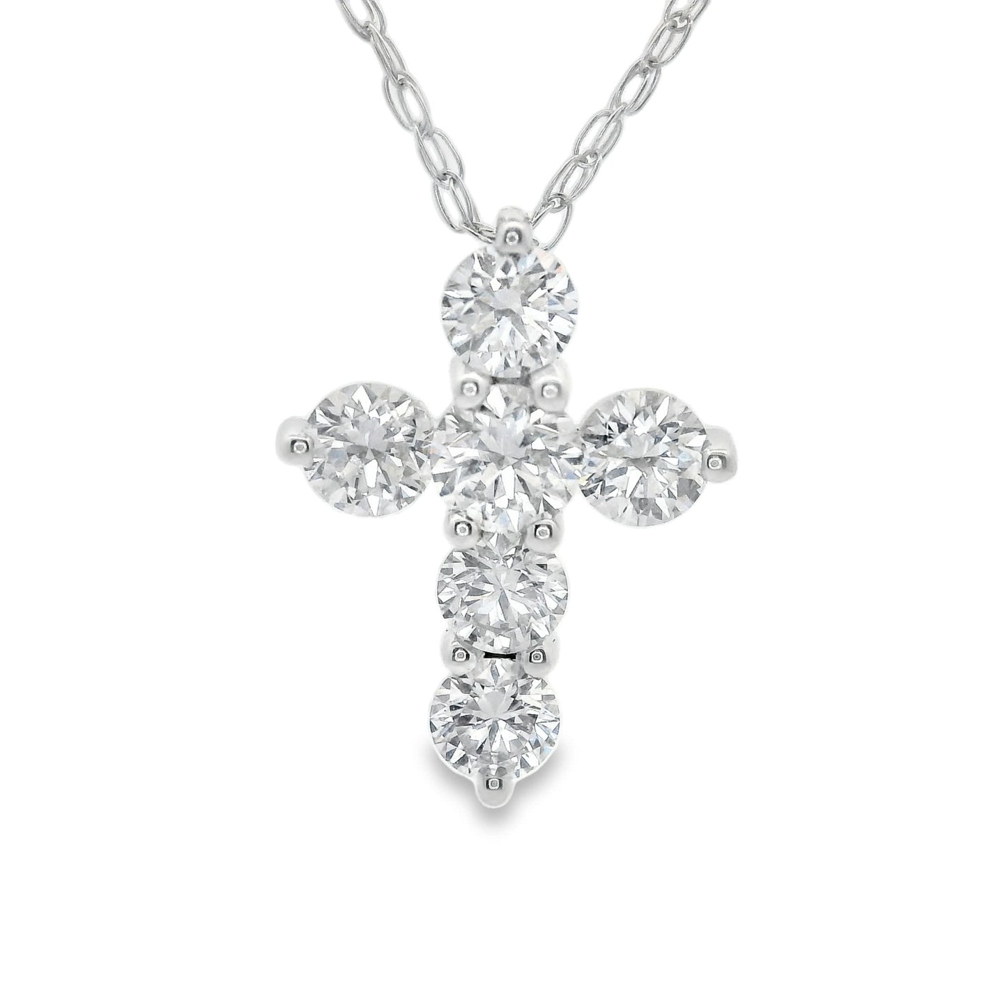 Stunning Cross Pendant 14K Gold Diamond , 0.50 Carat