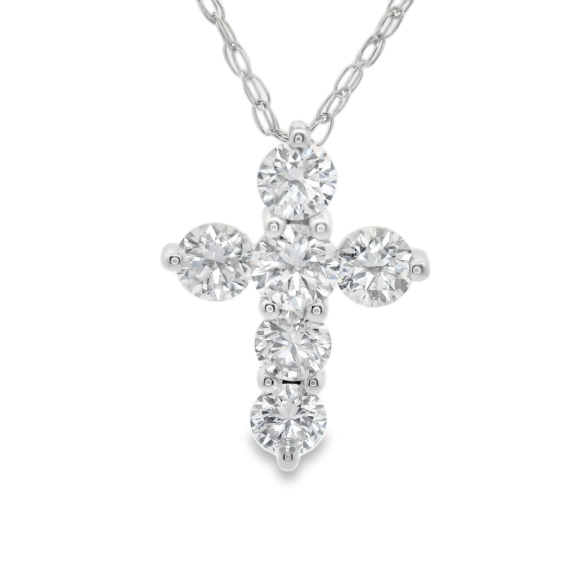 Stunning Cross Pendant 14K Gold Diamond , 0.50 Carat