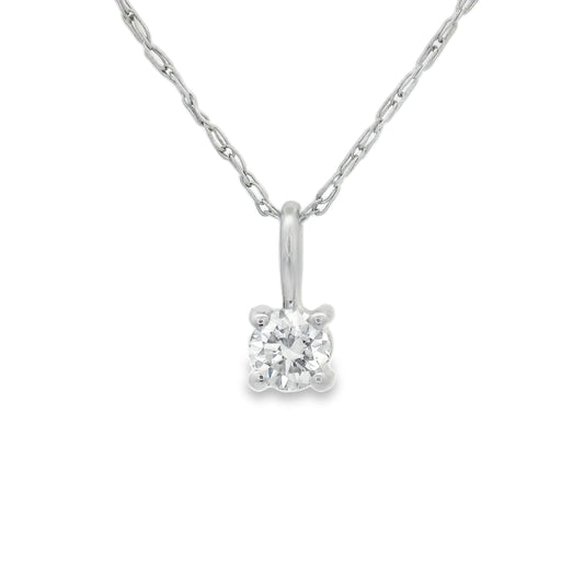 0.10 Carat 14K Round Lab Created Diamond