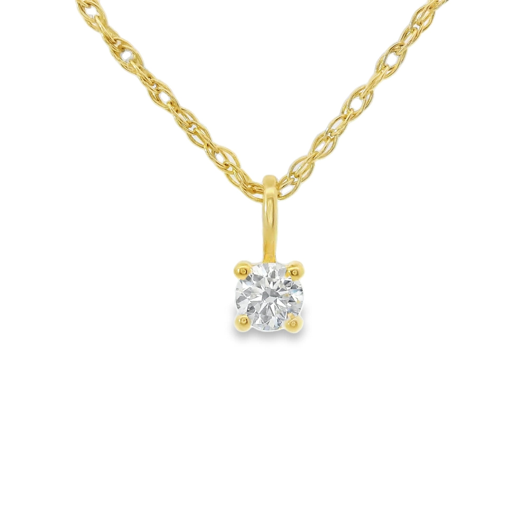 0.10 Carat 14K Round Lab Created Diamond