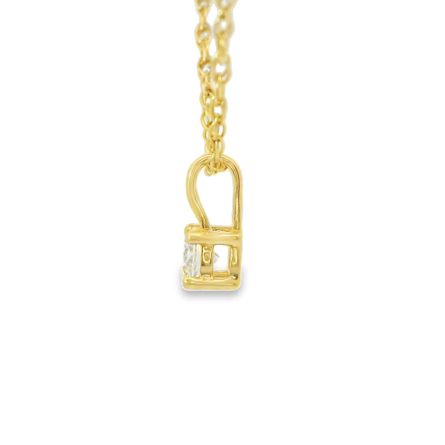 0.10 Carat 14K Round Lab Created Diamond