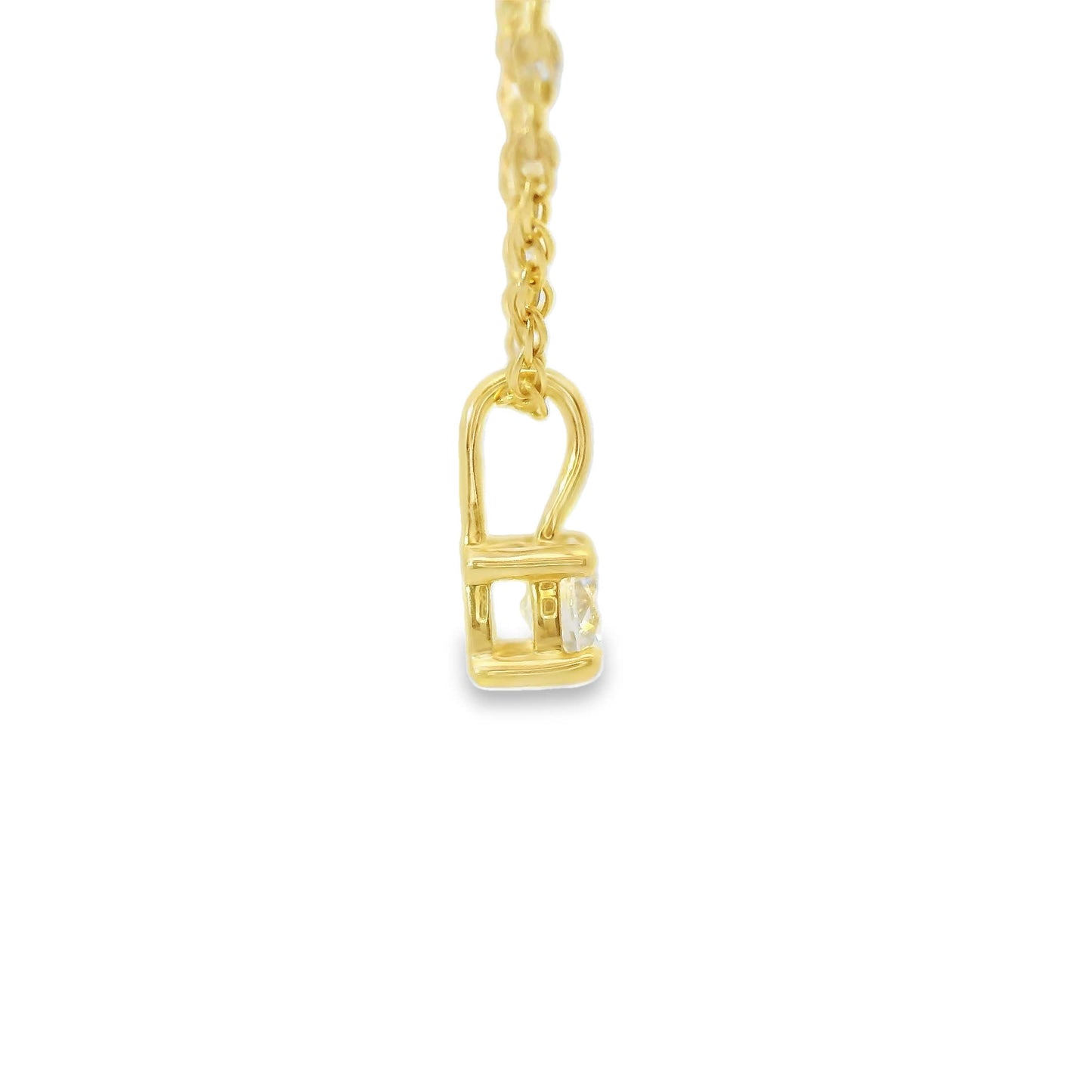 0.10 Carat 14K Round Lab Created Diamond