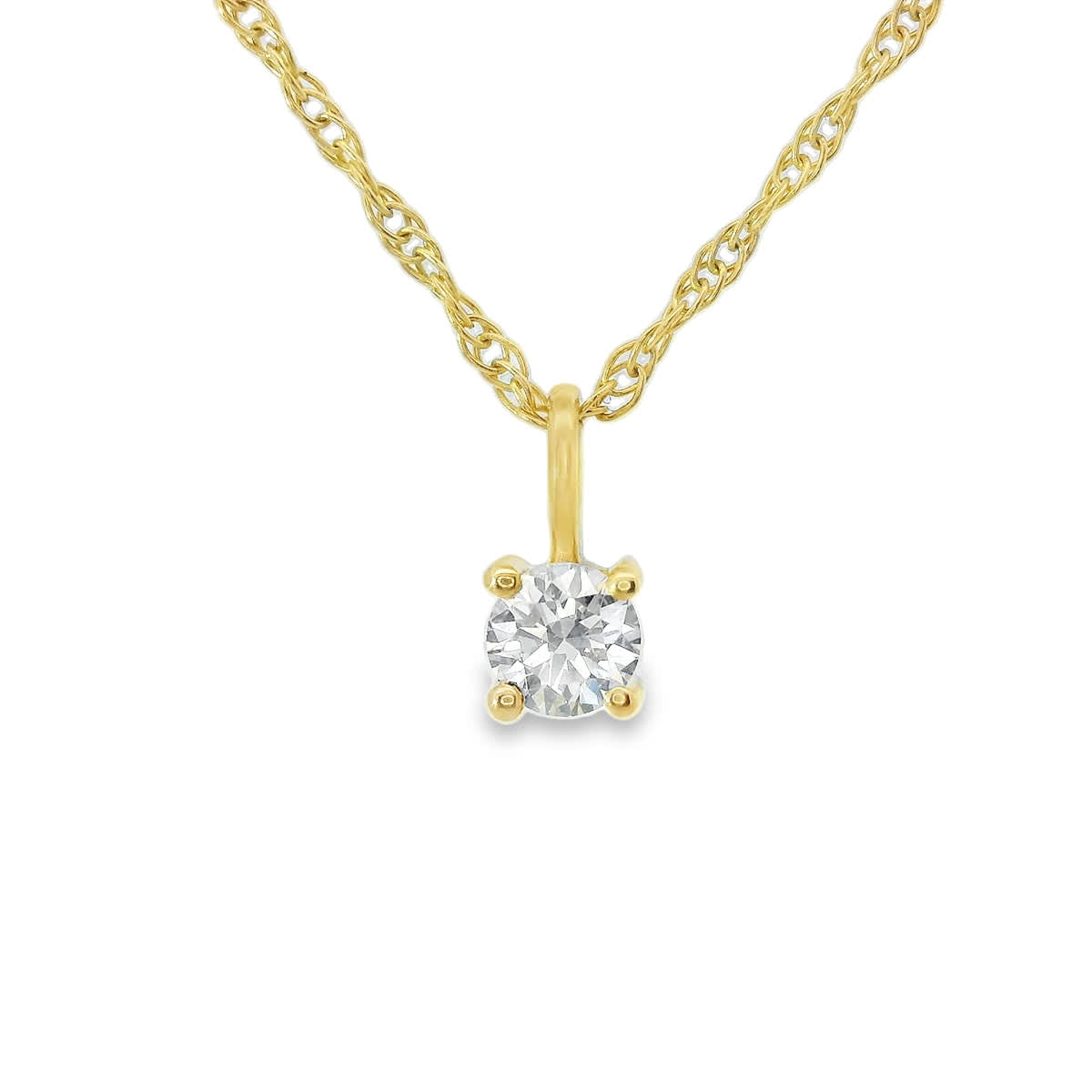 0.15 Carat 14K Round Lab Created Diamond