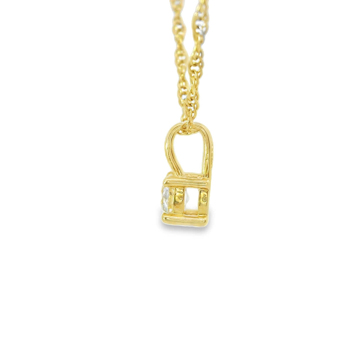 0.15 Carat 14K Round Lab Created Diamond