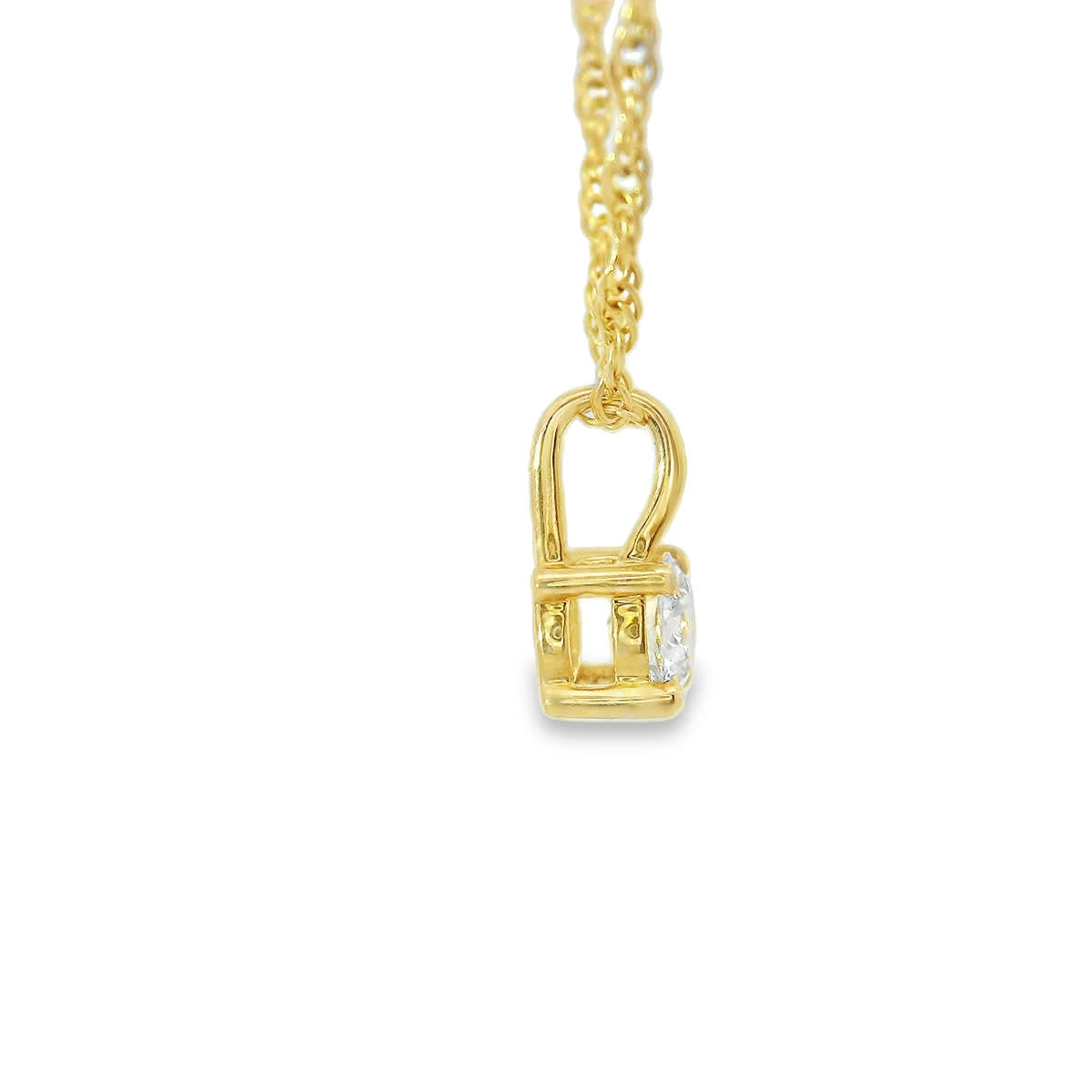 0.15 Carat 14K Round Lab Created Diamond