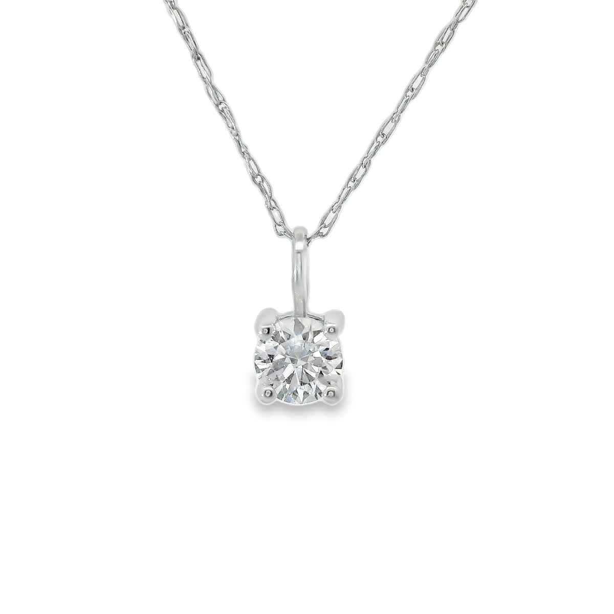 1/4 Carat 14K Gold Diamond Pendant
