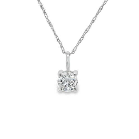 1/4 Carat 14K Gold Diamond Pendant
