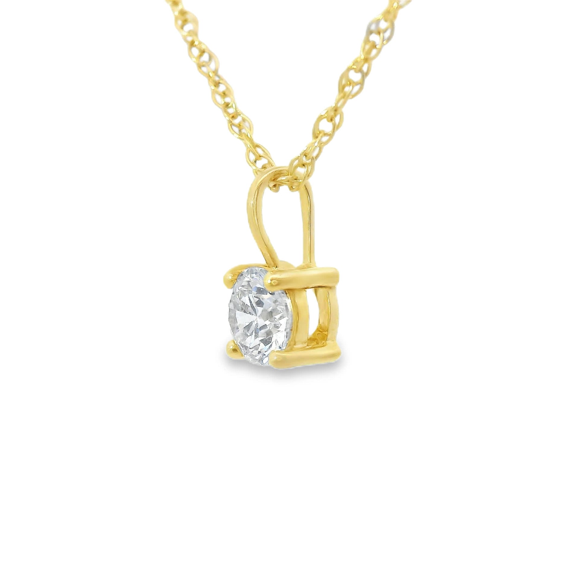 1/4 Carat 14K Gold Diamond Pendant