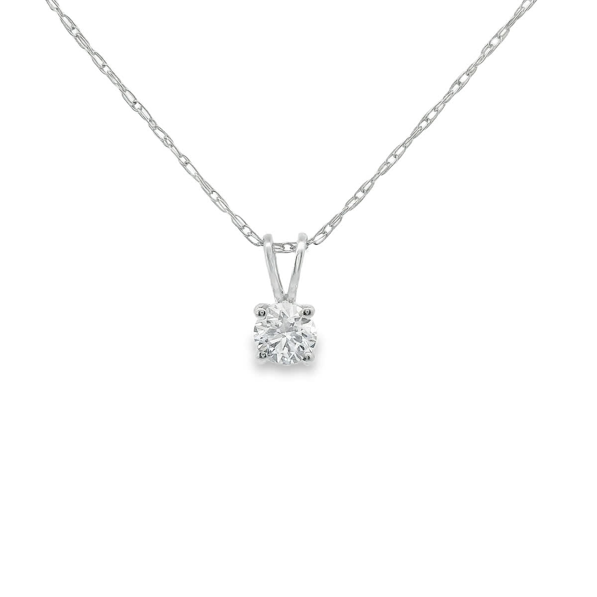 Diamond 0.15Ctw 14K Gold Pendant