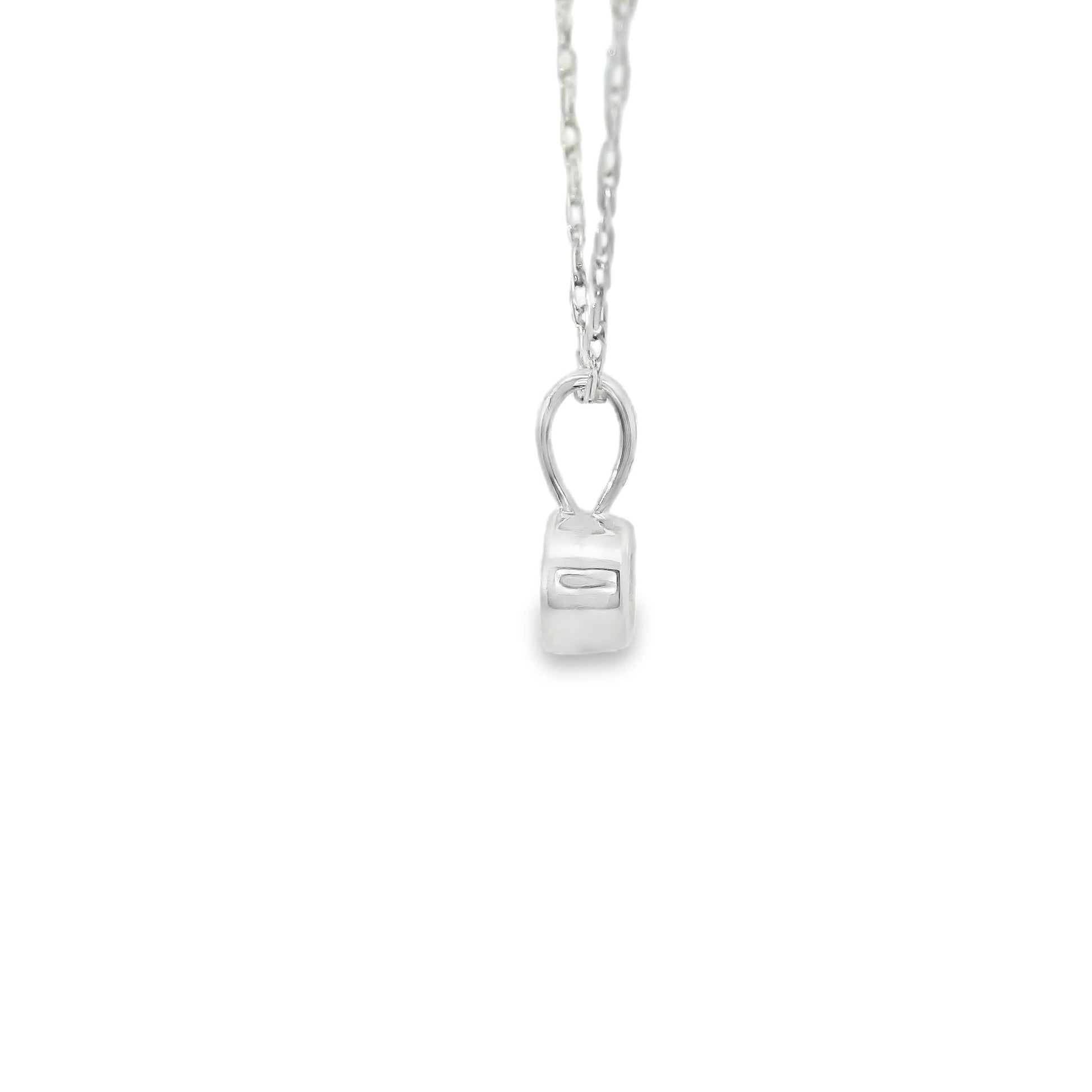 0.10 Carat Dazzling Round-cut Diamond Pendant