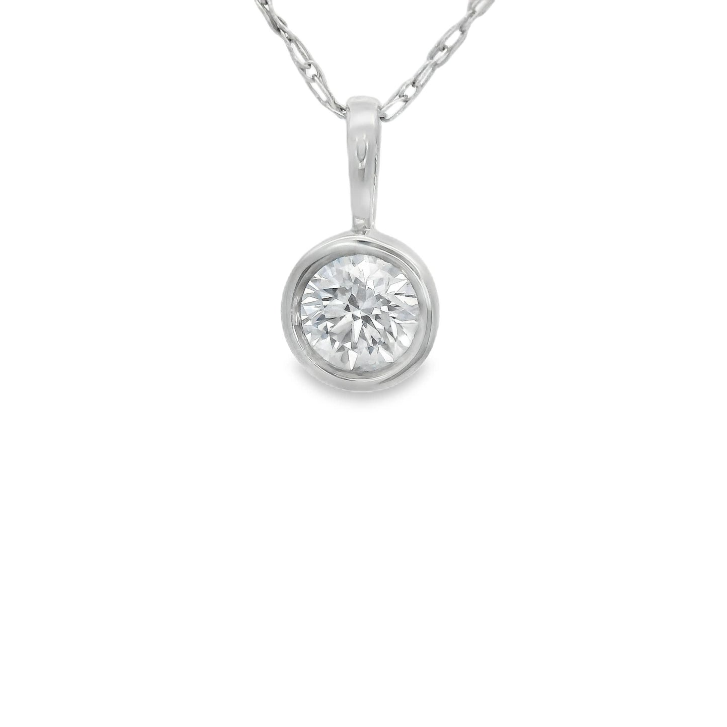 0.15 Carat Dazzling Round-cut Diamond Pendant