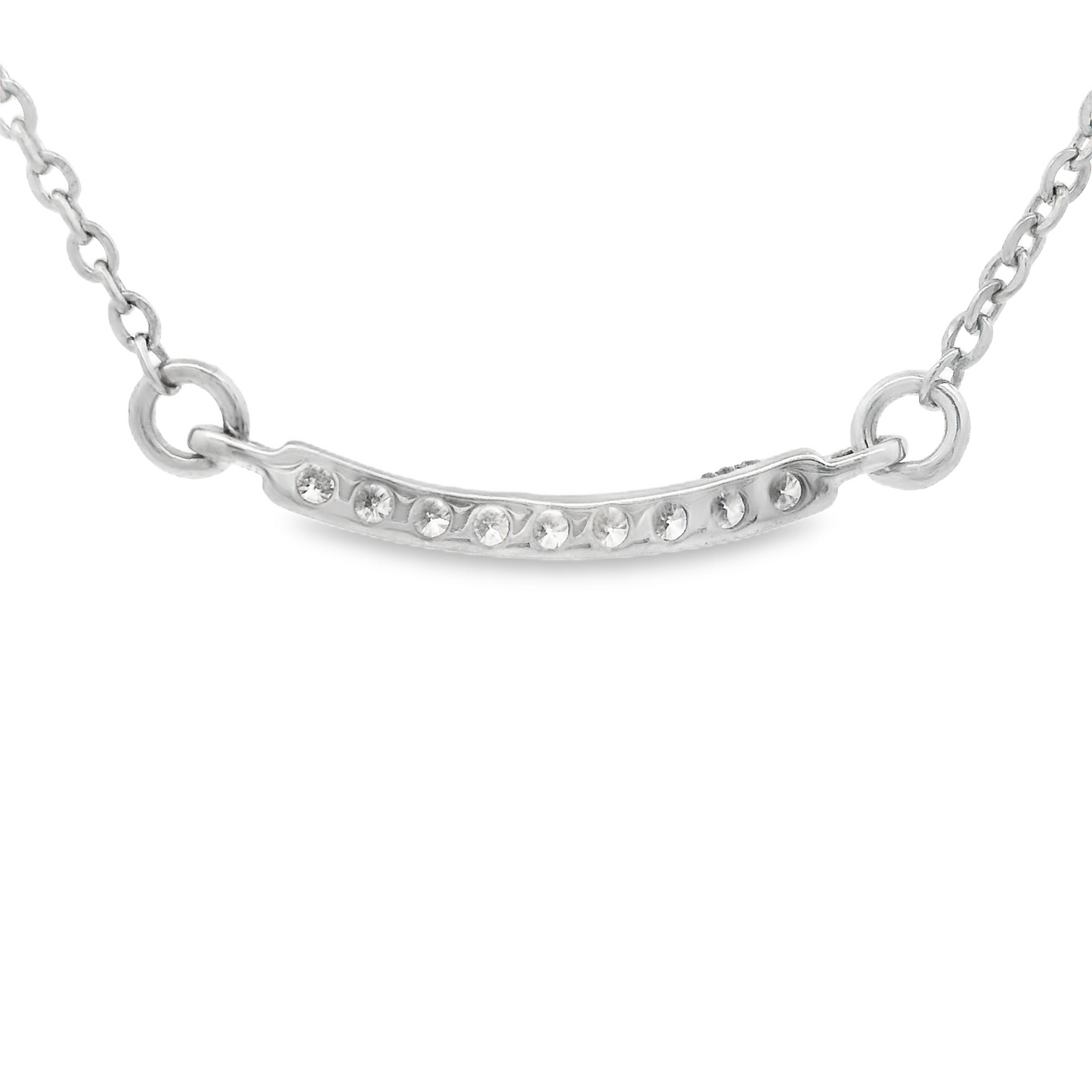 0.05ct Diamond Pendant in 14K White Gold