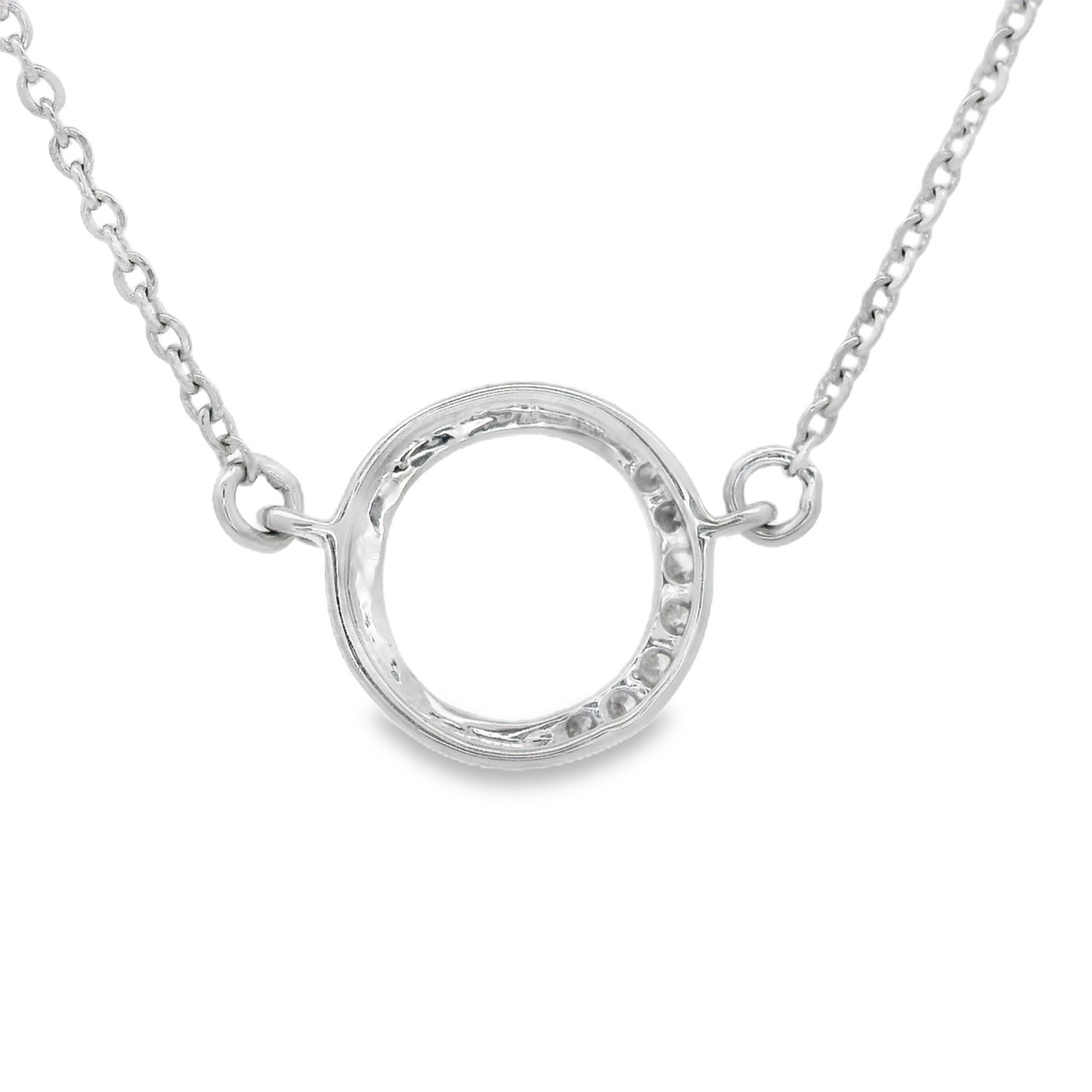 0.03ct Diamond Pendant in 14K White Gold