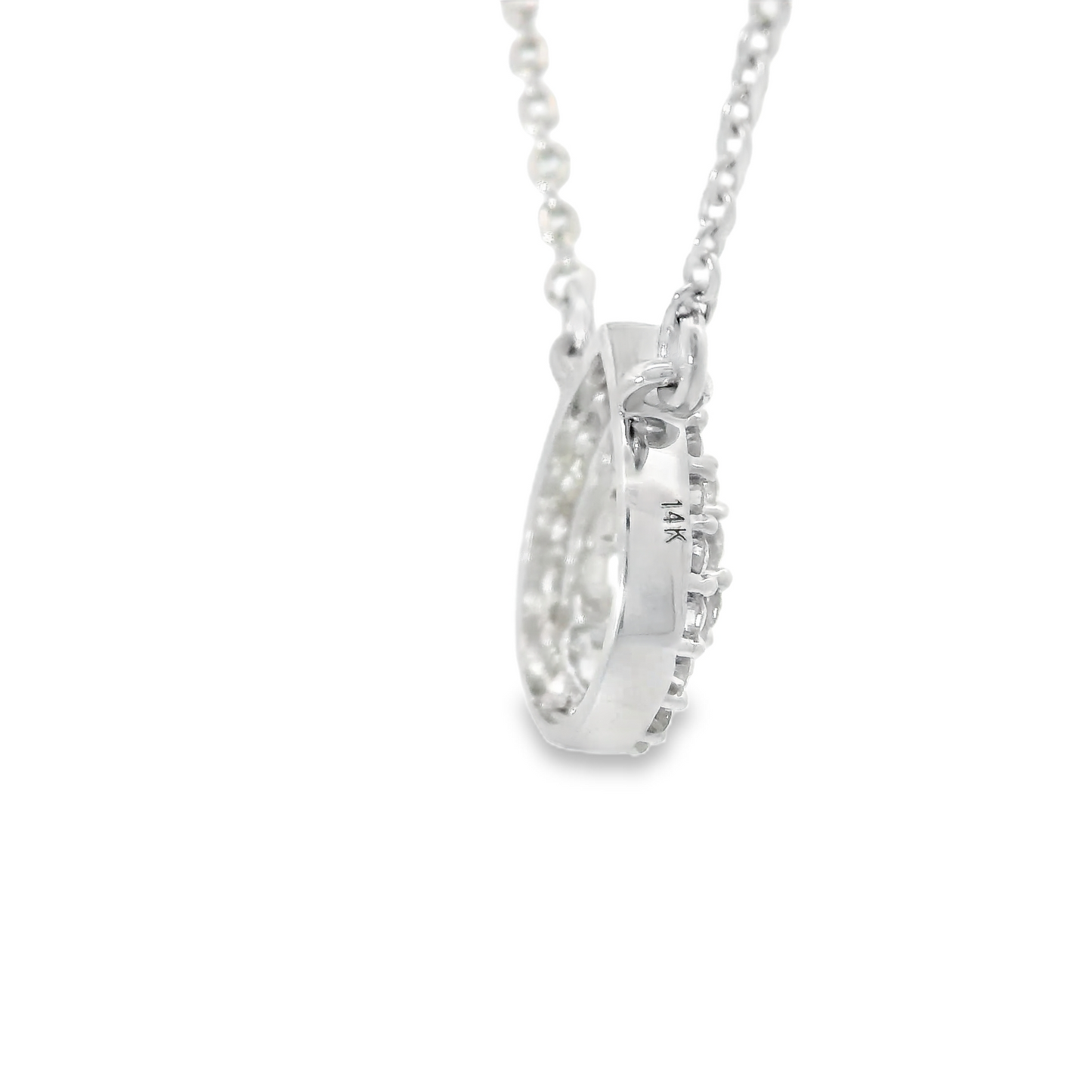 0.15ct Diamond Pendant in 14K White Gold