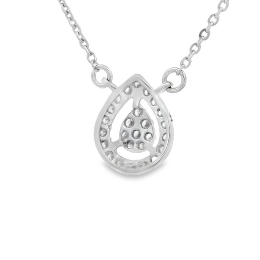 0.15ct Diamond Pendant in 14K White Gold
