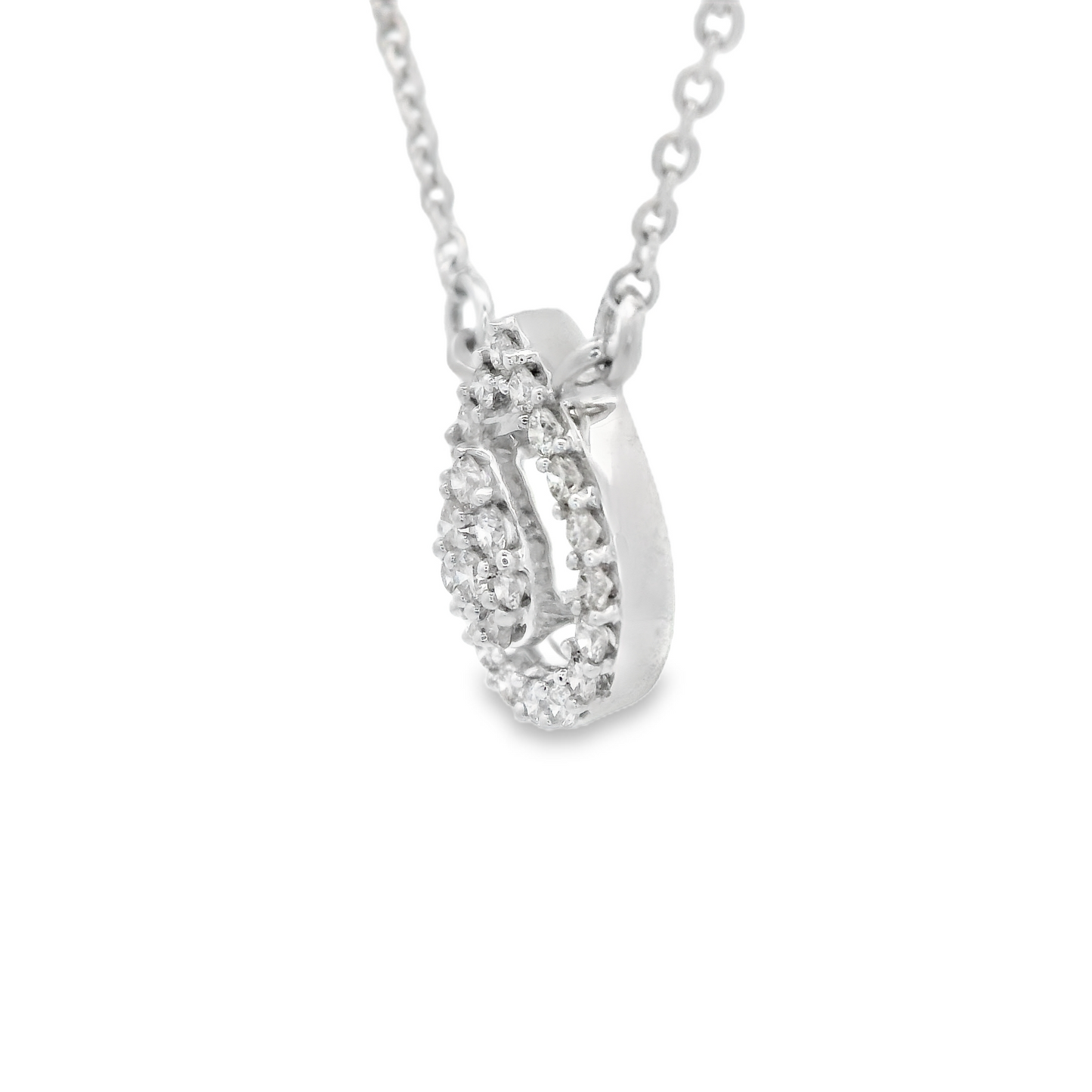 0.15ct Diamond Pendant in 14K White Gold