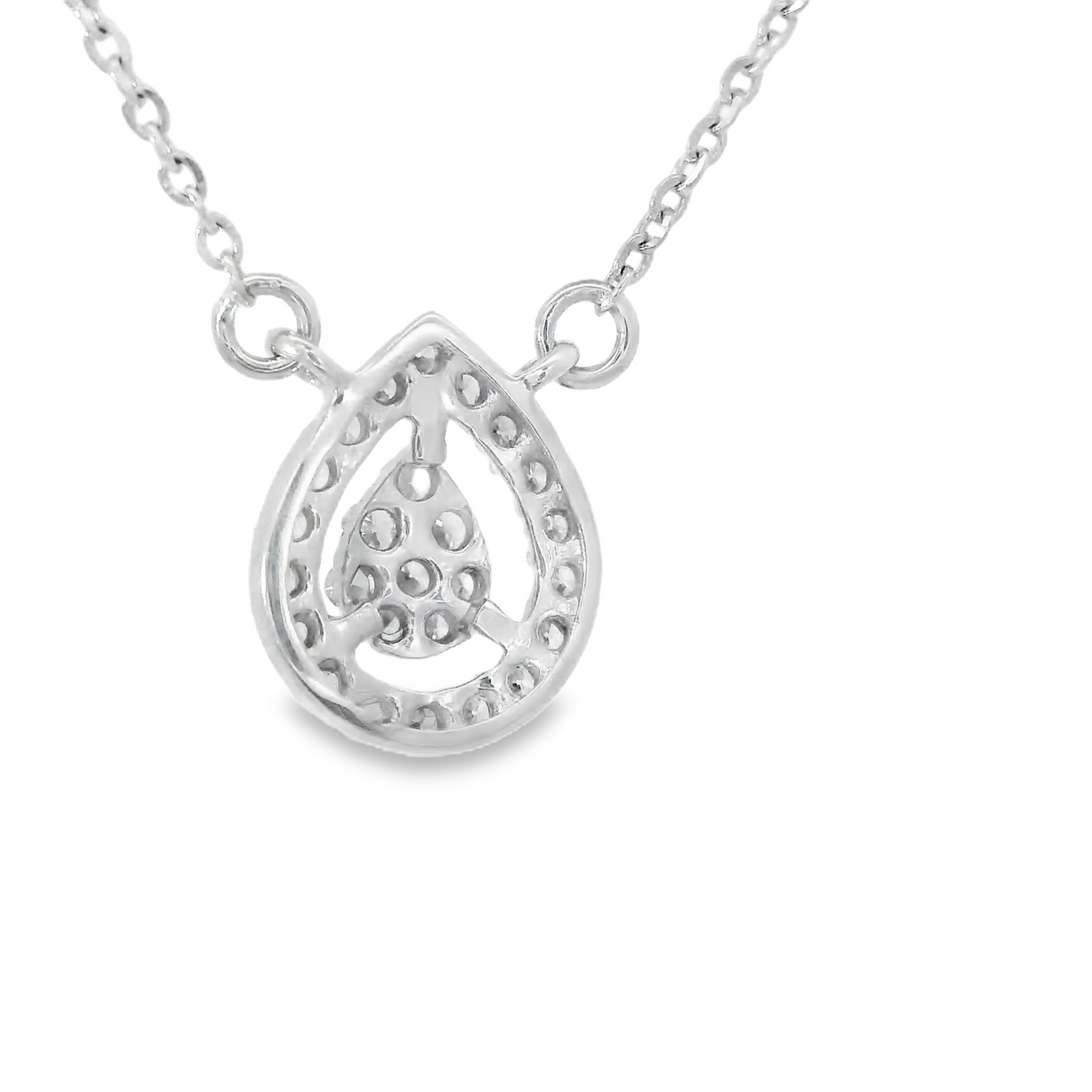0.15ct Diamond Pendant in 14K White Gold