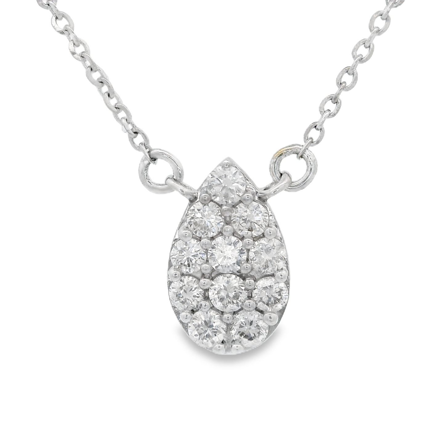 0.28ct Diamond Pendant in 14K White Gold