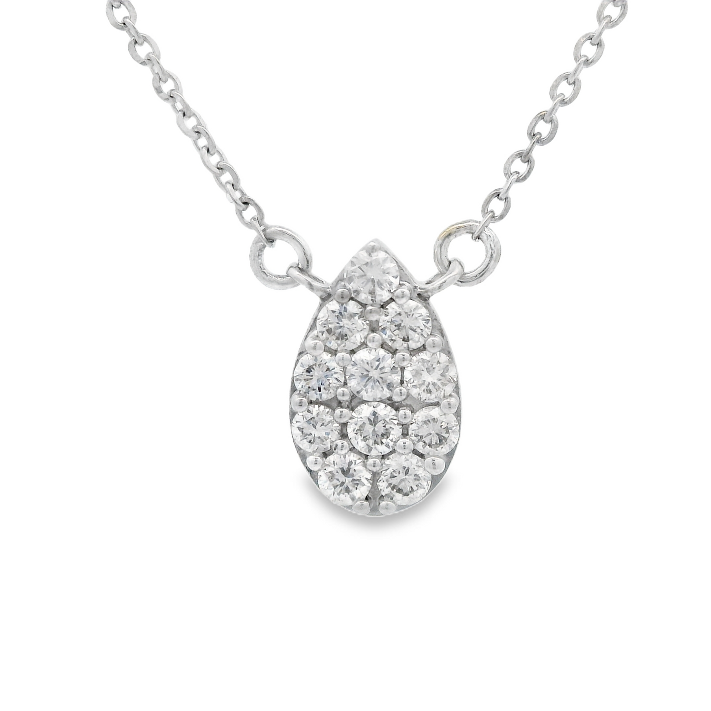 0.28ct Diamond Pendant in 14K White Gold