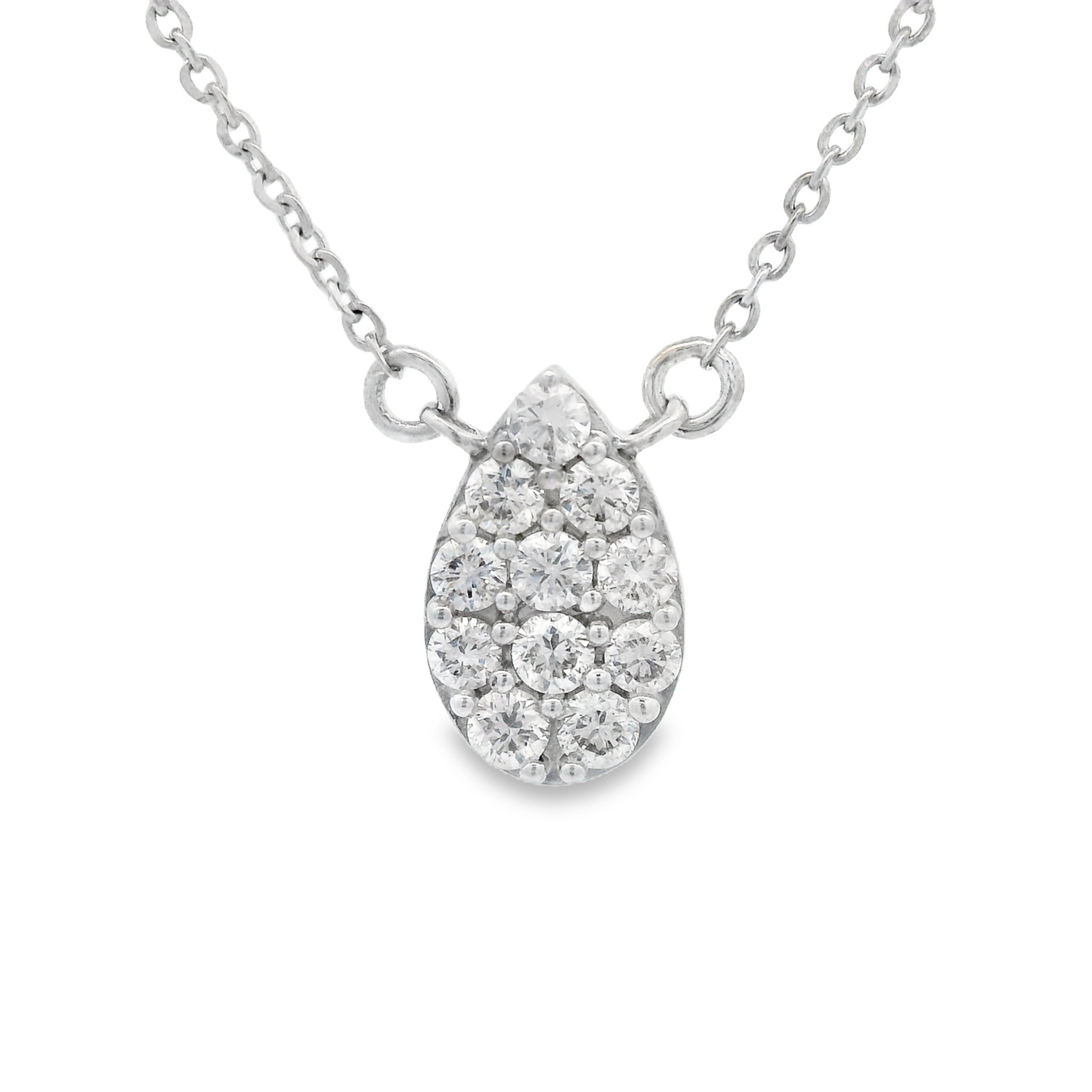 0.28ct Diamond Pendant in 14K White Gold