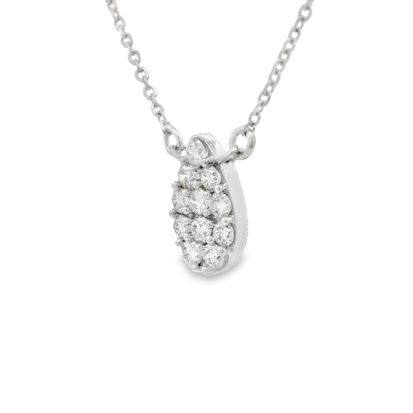 0.28ct Diamond Pendant in 14K White Gold