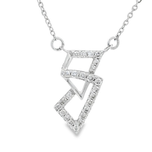 0.20ct Diamond Pendant in 14K White Gold