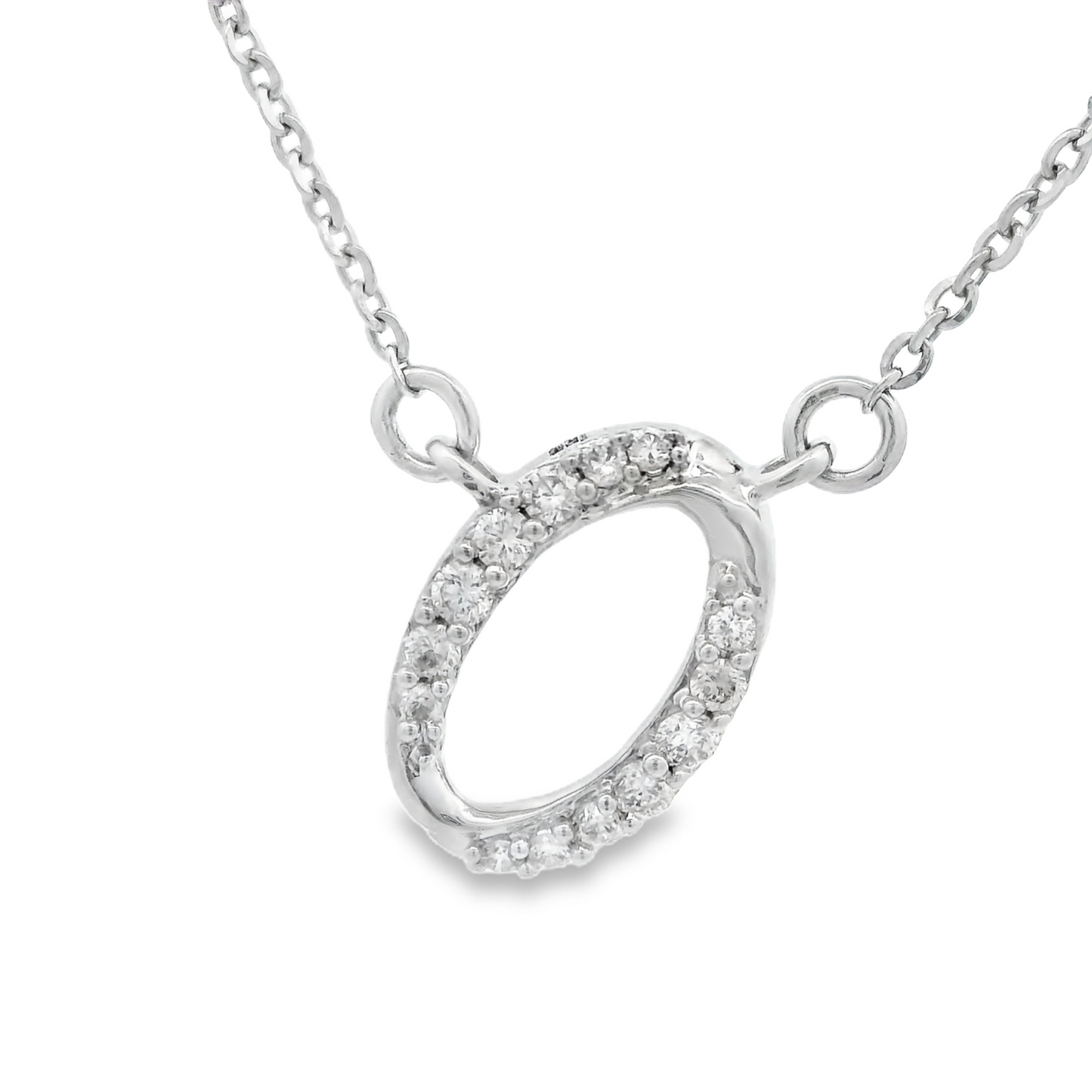 0.08ct Diamond Pendant in 14K White Gold