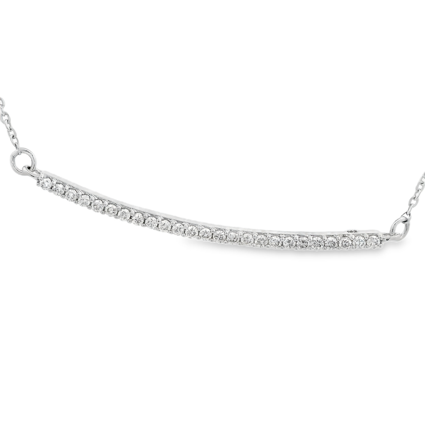 0.19ct Diamond Pendant in 14K White Gold