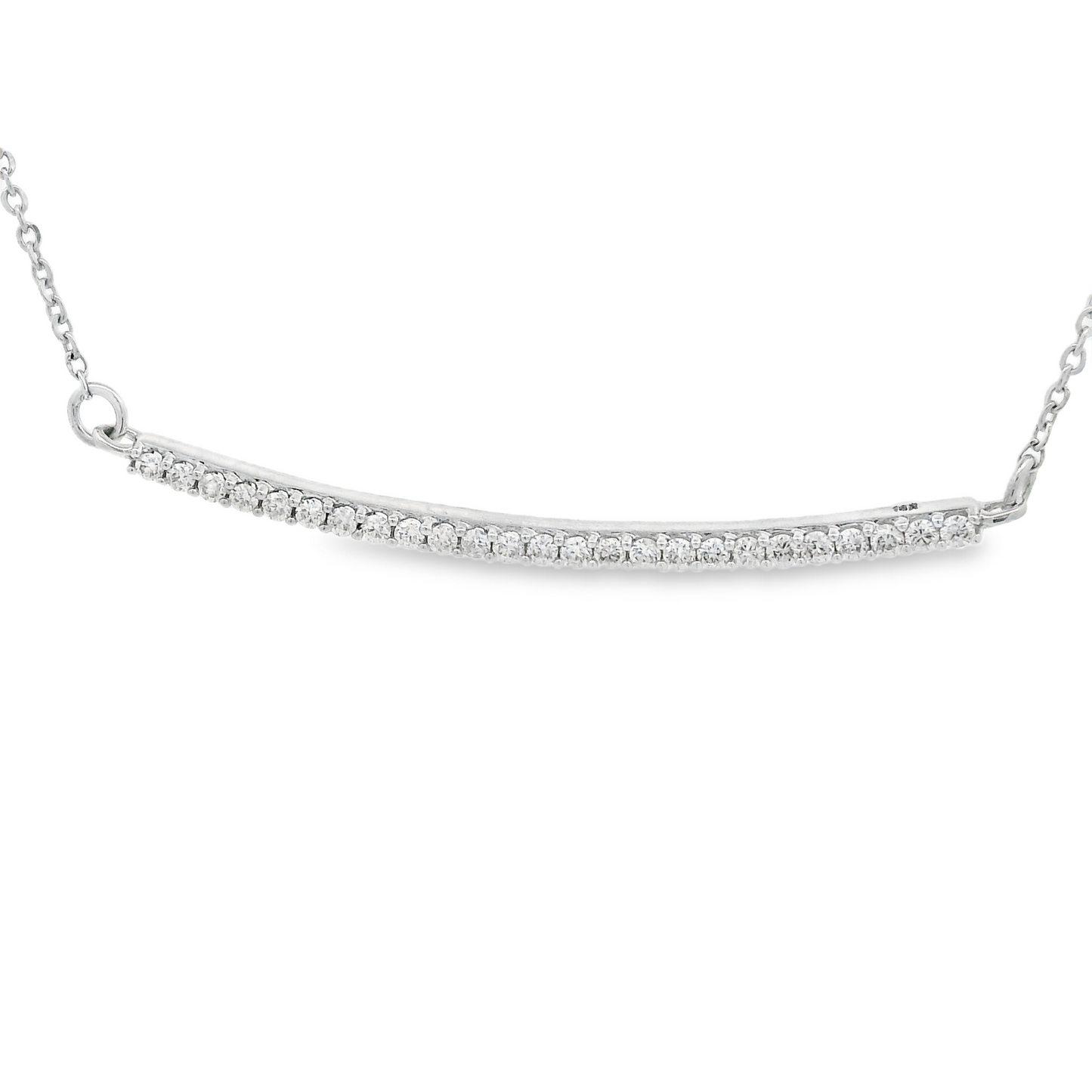 0.19ct Diamond Pendant in 14K White Gold