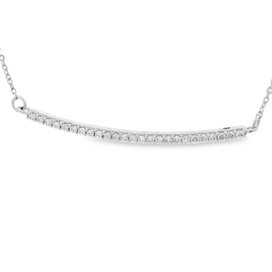 0.19ct Diamond Pendant in 14K White Gold
