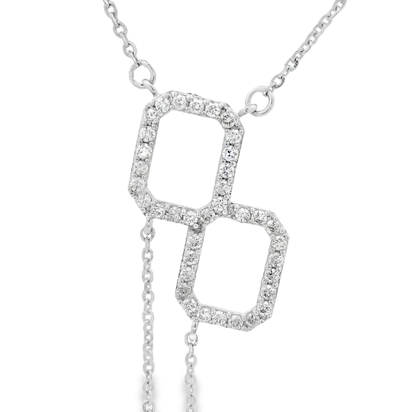 0.32ct Diamond Pendant in 14K White Gold