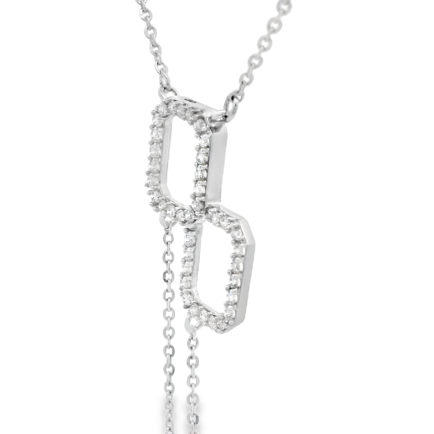 0.32ct Diamond Pendant in 14K White Gold