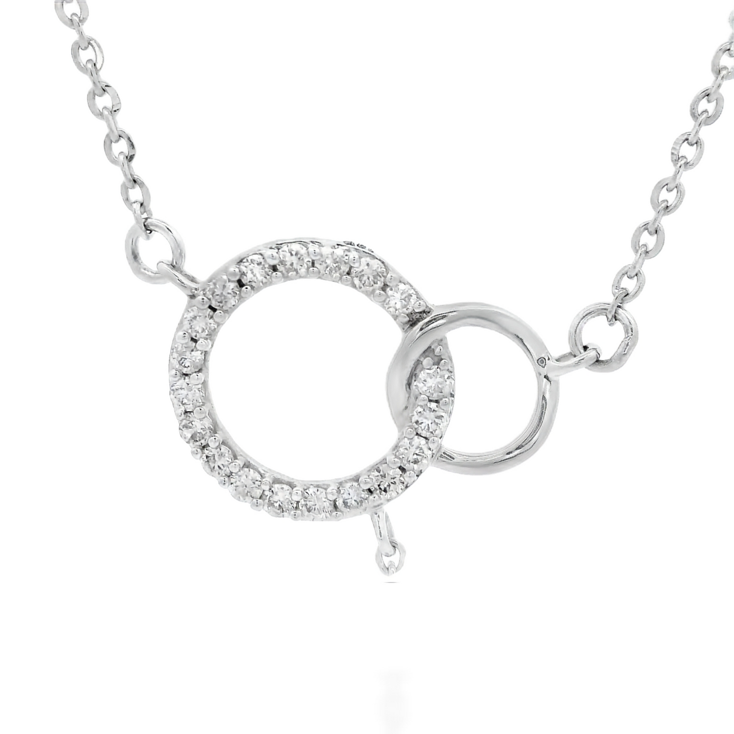 0.23ct Round-Cut Diamond Pendant in 14K White Gold