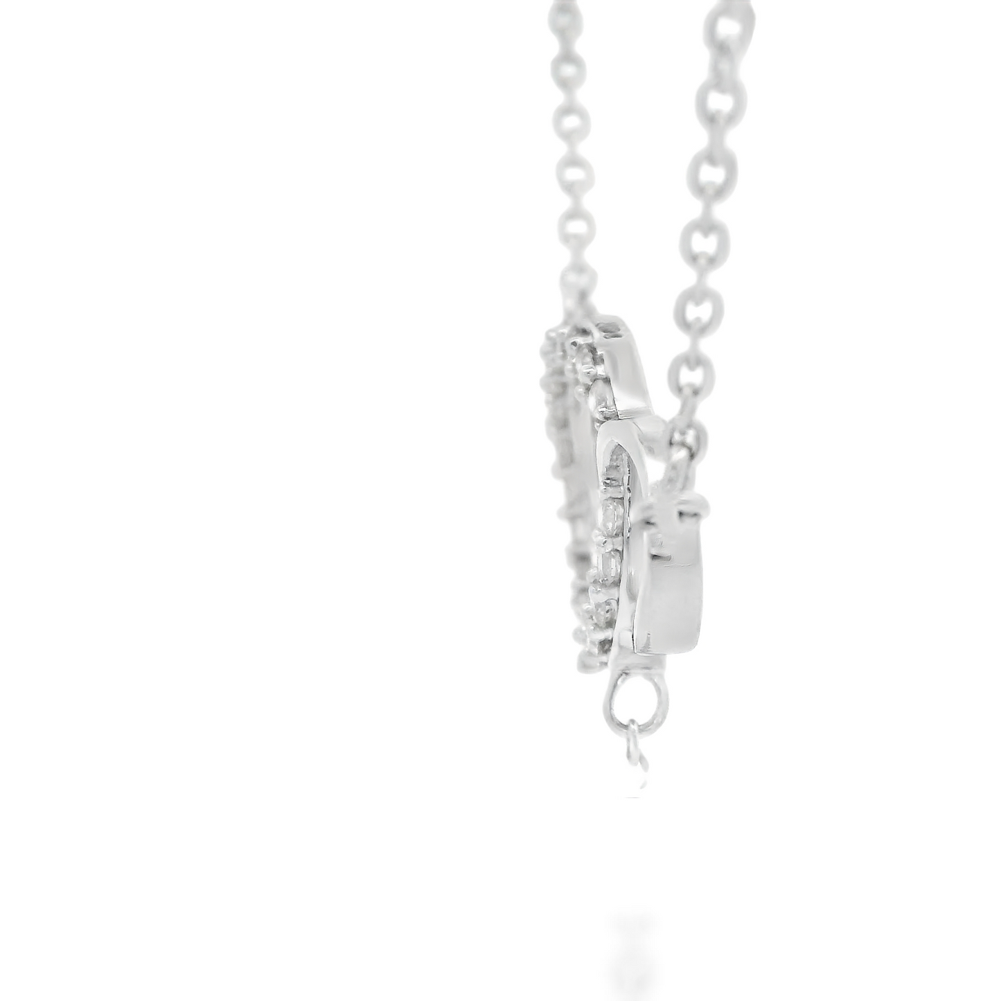 0.23ct Round-Cut Diamond Pendant in 14K White Gold