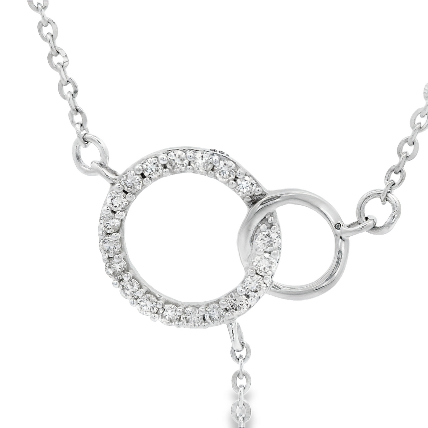 0.23ct Round-Cut Diamond Pendant in 14K White Gold