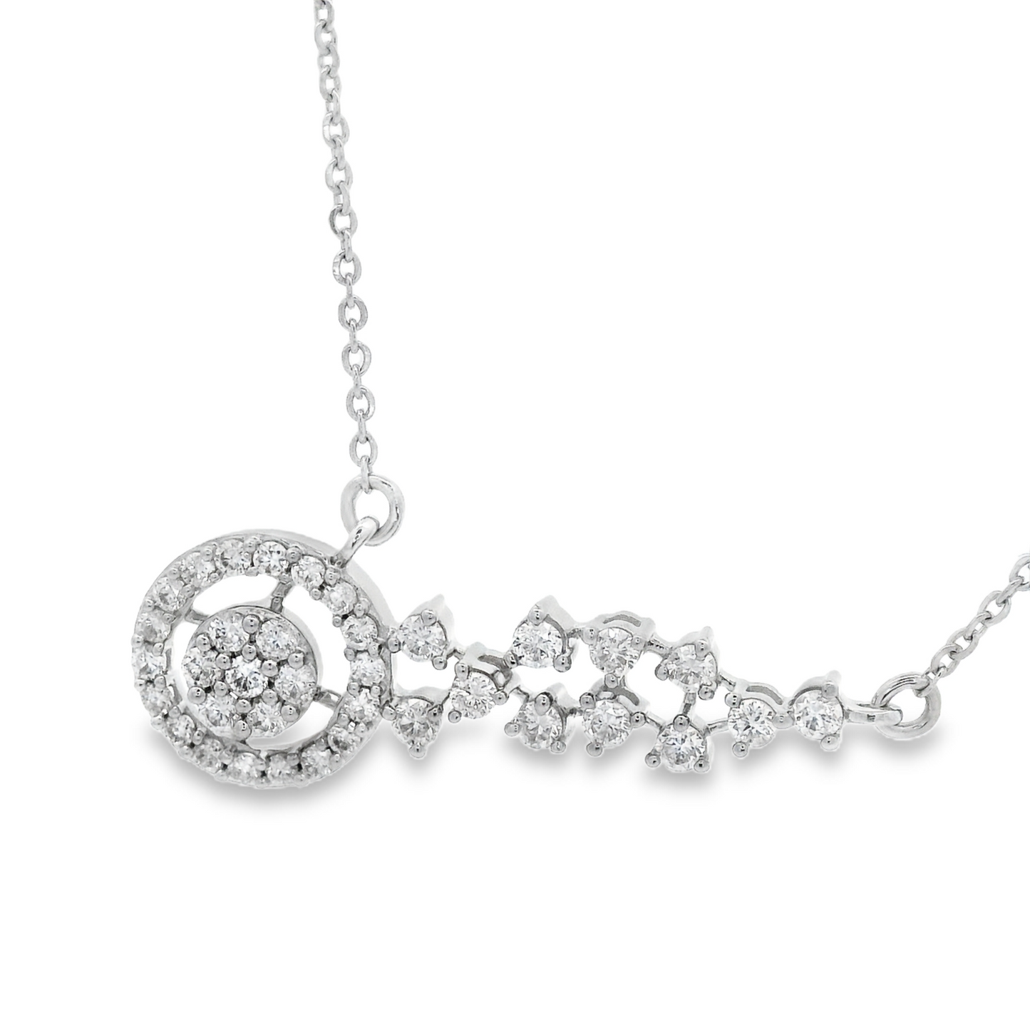 0.39ct Diamond Pendant in 14K White Gold