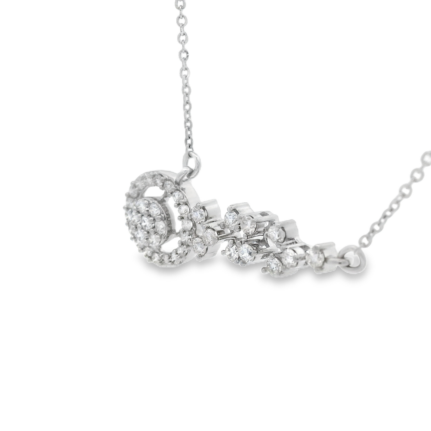0.39ct Diamond Pendant in 14K White Gold