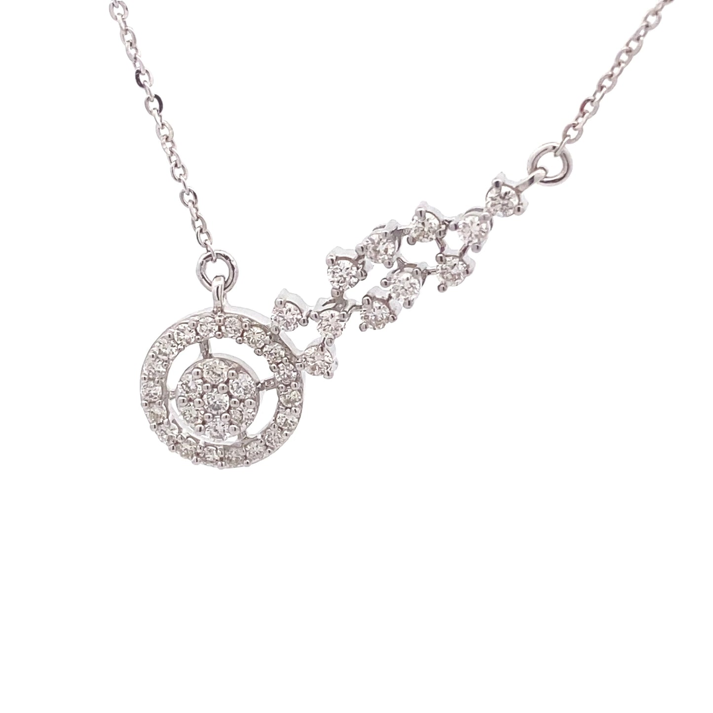 0.39ct Diamond Pendant in 14K White Gold