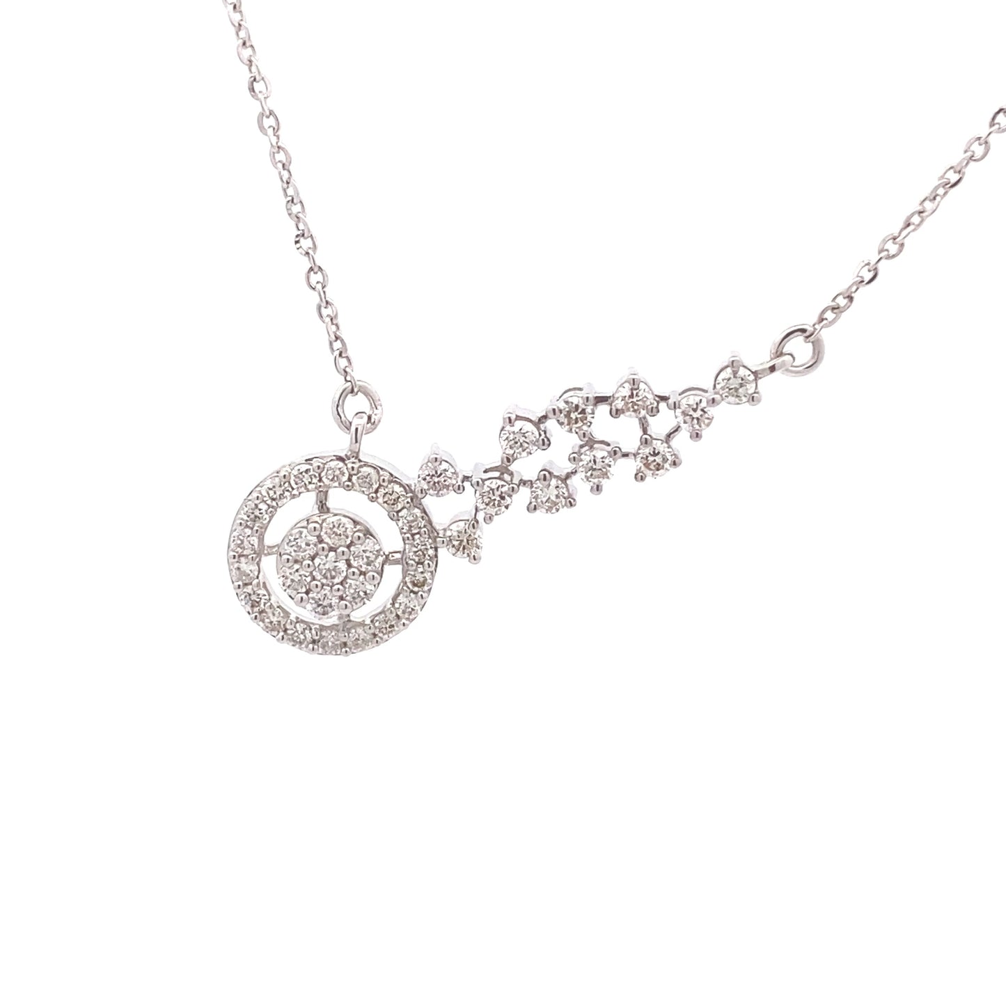 0.39ct Diamond Pendant in 14K White Gold